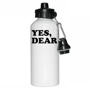 Yes Dear Funny Husband And Wife Aluminum Water Bottle