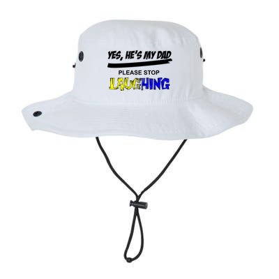 Yes He's My Dad Please Stop Laughing Bucket Hat
