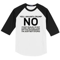 Yes I Am Anti Trump Baseball Sleeve Shirt