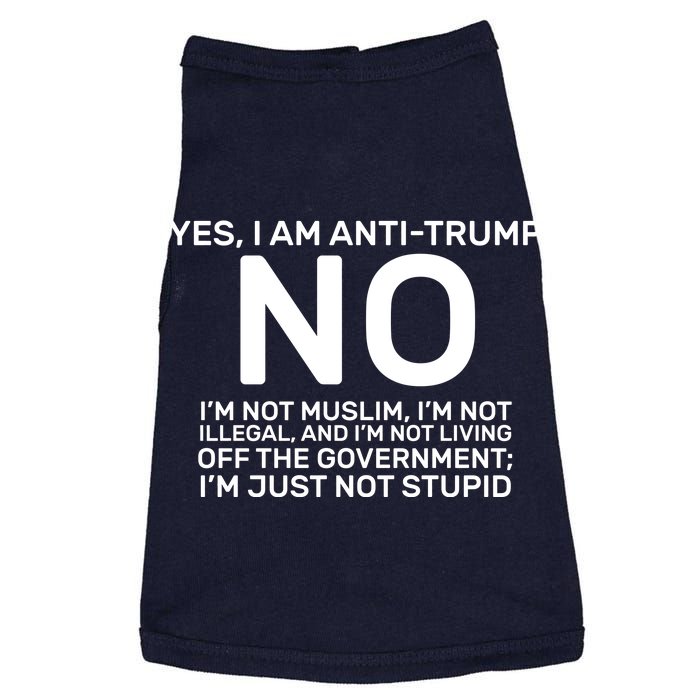 Yes I Am Anti Trump Doggie Tank