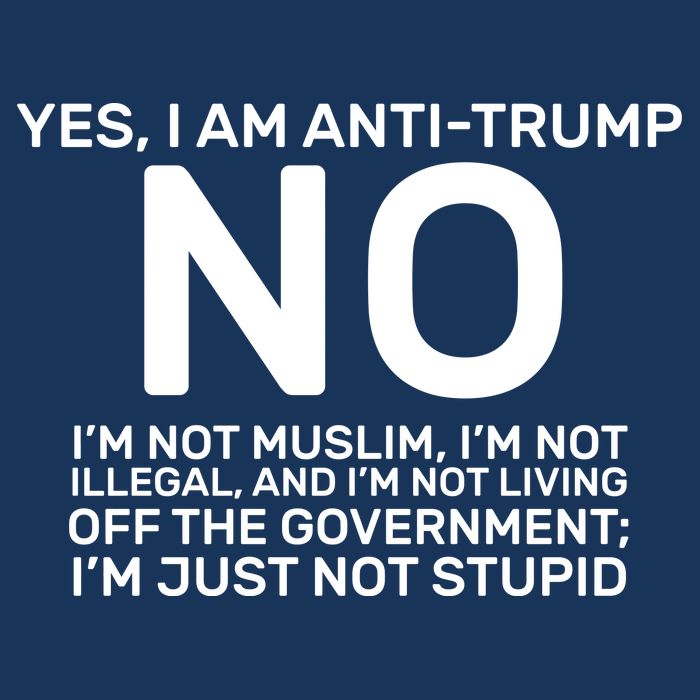 Yes I Am Anti Trump Flatbill Hat