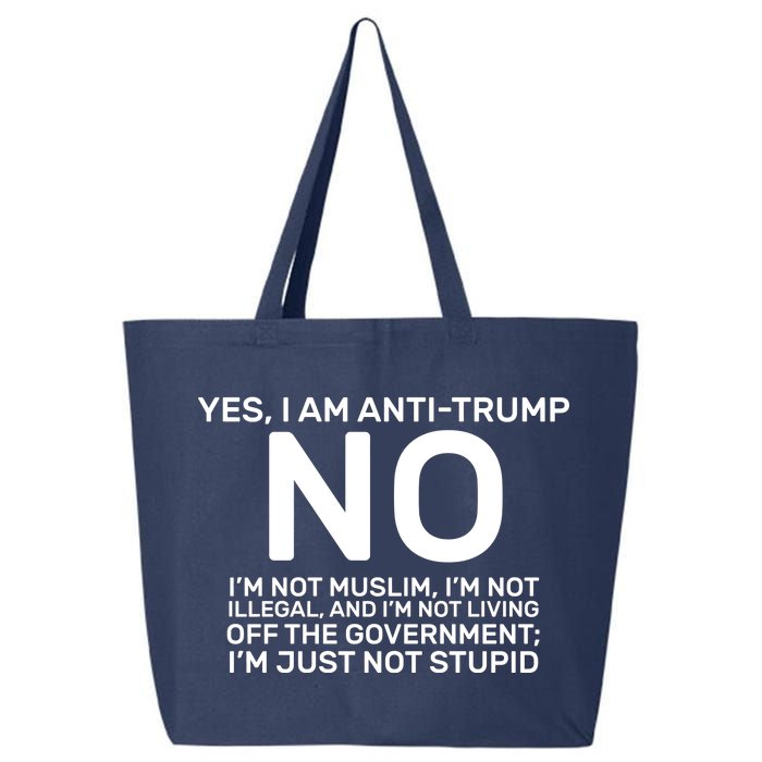 Yes I Am Anti Trump 25L Jumbo Tote