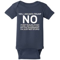 Yes I Am Anti Trump Baby Bodysuit