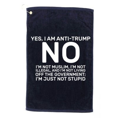 Yes I Am Anti Trump Golf Towel