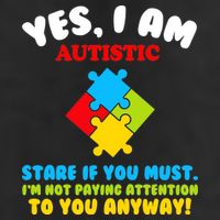 Yes, I Am Autistic Funny Autism 15oz Campfire Ceramic Mug