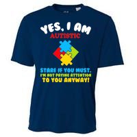 Yes, I Am Autistic Funny Autism Cooling Performance Crew T-Shirt