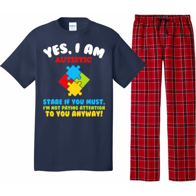 Yes, I Am Autistic Funny Autism Pajama Set