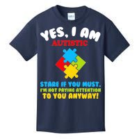 Yes, I Am Autistic Funny Autism Kids T-Shirt