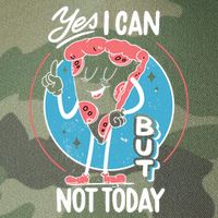 Yes I Can But Not Today Pizza Legacy Tie Dye Trucker Hat