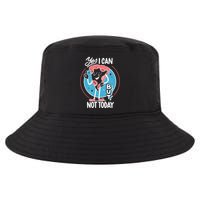 Yes I Can But Not Today Pizza Cool Comfort Performance Bucket Hat