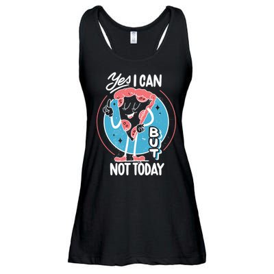 Yes I Can But Not Today Pizza Ladies Essential Flowy Tank