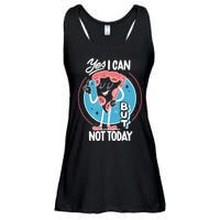 Yes I Can But Not Today Pizza Ladies Essential Flowy Tank