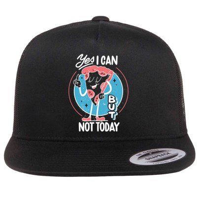 Yes I Can But Not Today Pizza Flatbill Hat