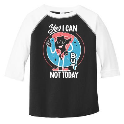 Yes I Can But Not Today Pizza Toddler Fine Jersey T-Shirt