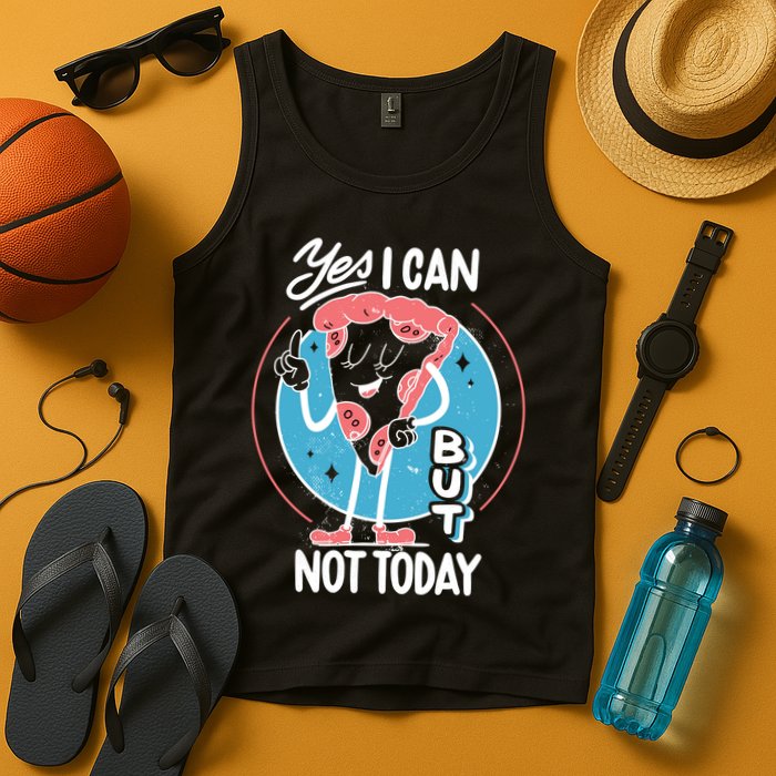 Yes I Can But Not Today Pizza Tank Top