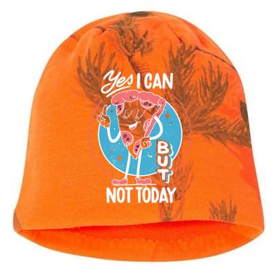 Yes I Can But Not Today Pizza Kati - Camo Knit Beanie