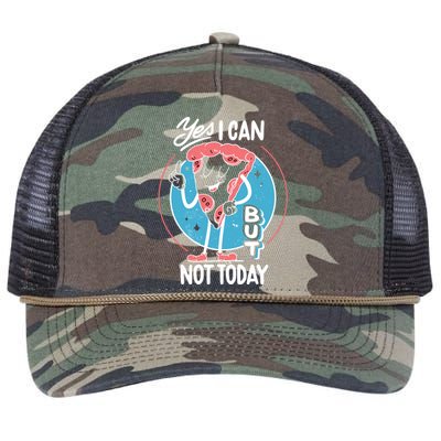 Yes I Can But Not Today Pizza Retro Rope Trucker Hat Cap