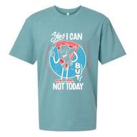 Yes I Can But Not Today Pizza Sueded Cloud Jersey T-Shirt