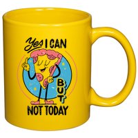 Yes I Can But Not Today Pizza 11oz C Handle Ceramic Mug