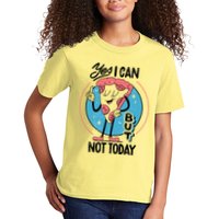 Yes I Can But Not Today Pizza Kids T-Shirt