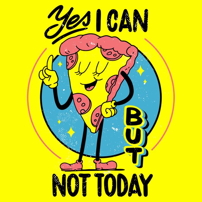 Yes I Can But Not Today Pizza Kids T-Shirt