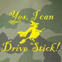 Yes I Can Drive Stick Funny Witch Legacy Tie Dye Trucker Hat