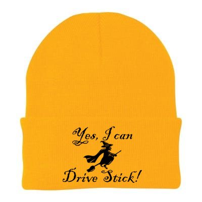 Yes I Can Drive Stick Funny Witch Knit Cap Winter Beanie