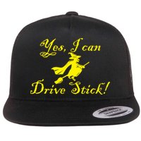 Yes I Can Drive Stick Funny Witch Flatbill Hat