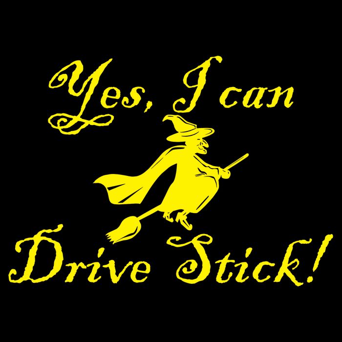 Yes I Can Drive Stick Funny Witch Flatbill Hat