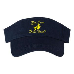 Yes I Can Drive Stick Funny Witch Valucap Bio-Washed Visor