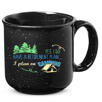 Yes I Do Have A Retirement Plan I Plan On Camping 15oz Campfire Ceramic Mug