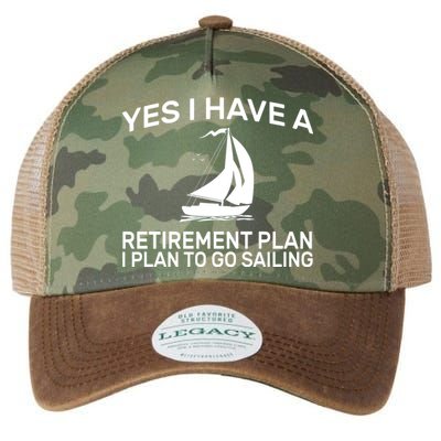 Yes I have A Retirement Plan Sailing Legacy Tie Dye Trucker Hat