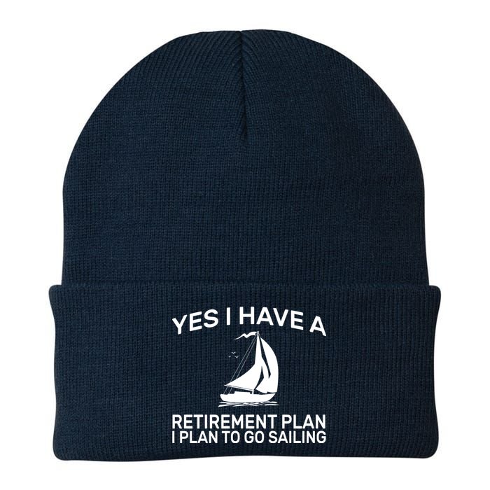 Yes I have A Retirement Plan Sailing Knit Cap Winter Beanie