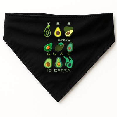 Yes I Know Guac Is Extra USA-Made Doggie Bandana