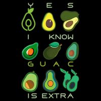 Yes I Know Guac Is Extra Flexfit Unipanel Trucker Cap