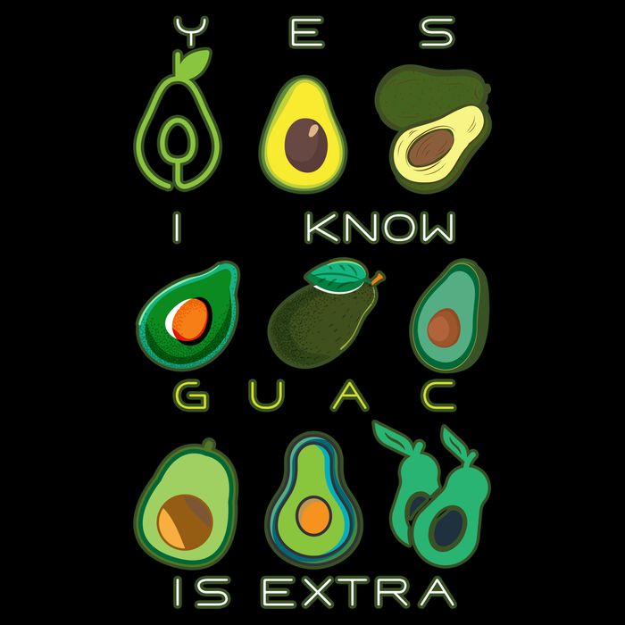 Yes I Know Guac Is Extra Flexfit Unipanel Trucker Cap