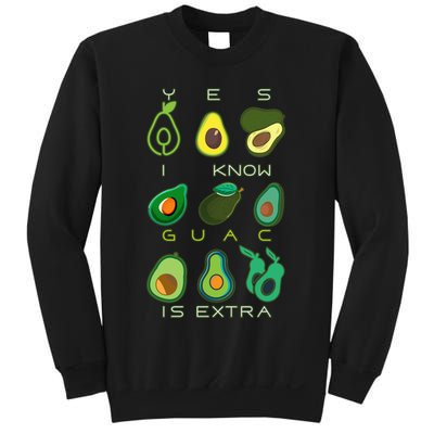 Yes I Know Guac Is Extra Sweatshirt