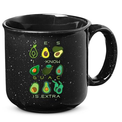 Yes I Know Guac Is Extra 15oz Campfire Ceramic Mug