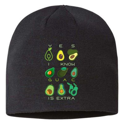 Yes I Know Guac Is Extra Sustainable Beanie