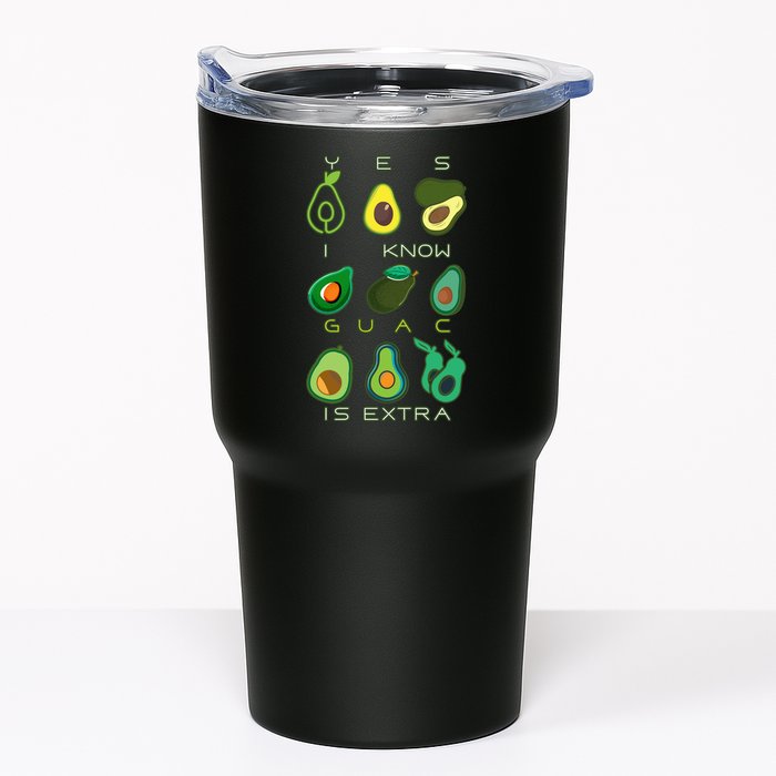Yes I Know Guac Is Extra Tumbler