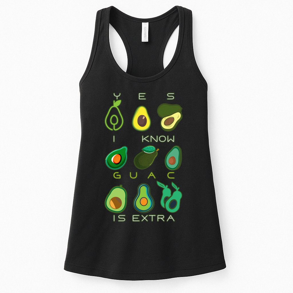 Yes I Know Guac Is Extra Womens Tank Top