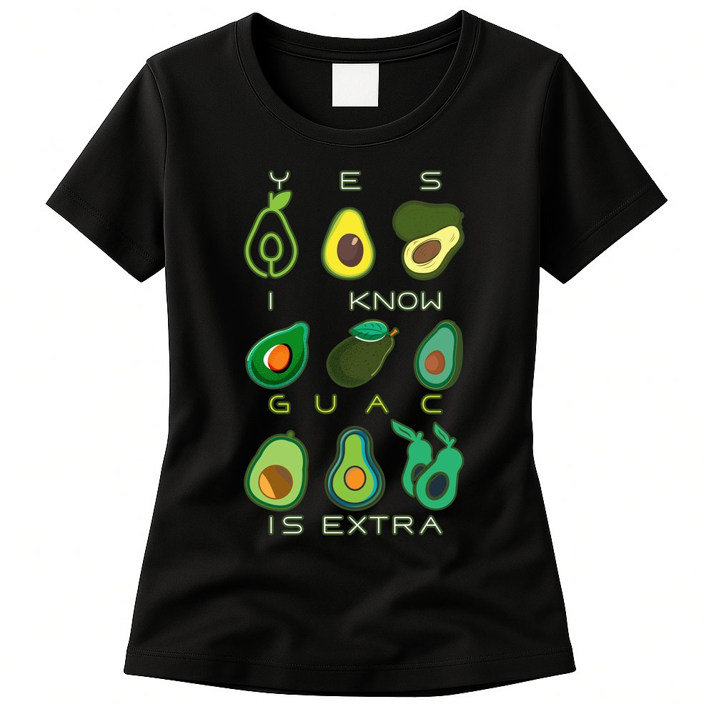 Yes I Know Guac Is Extra Womens T-Shirt