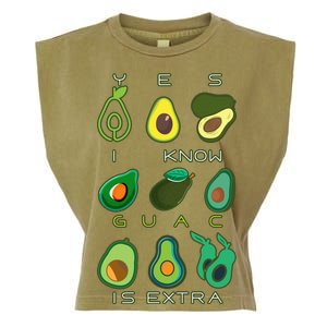 Yes I Know Guac Is Extra Garment-Dyed Women's Muscle Tee