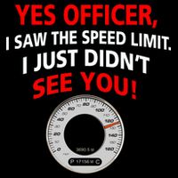 Yes I Seen The Speed Limit Officer Flatbill Hat