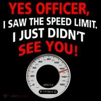 Yes I Seen The Speed Limit Officer Poster