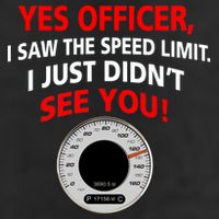 Yes I Seen The Speed Limit Officer Golf Towel