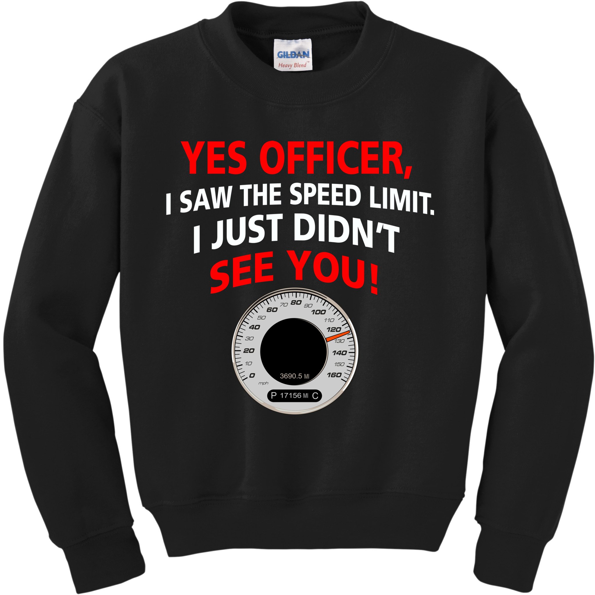 Yes I Seen The Speed Limit Officer Kids Sweatshirt