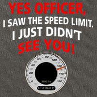 Yes I Seen The Speed Limit Officer Cotton Canvas Backpack
