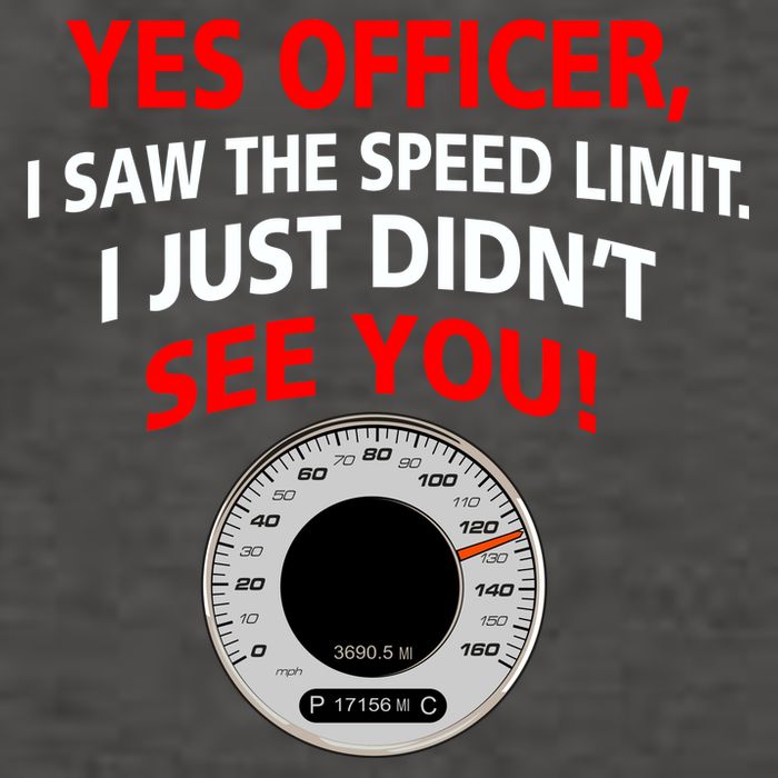 Yes I Seen The Speed Limit Officer Vector Backpack