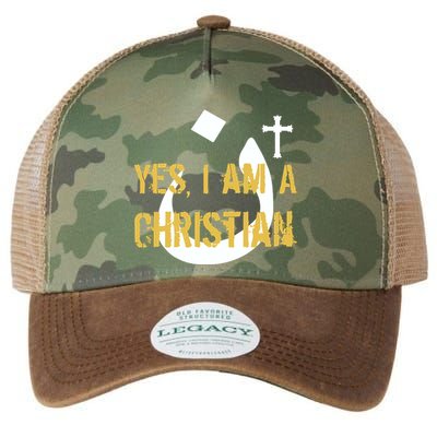 Yes I'm A Nasarani (Christian) Arabic Letter N Legacy Tie Dye Trucker Hat
